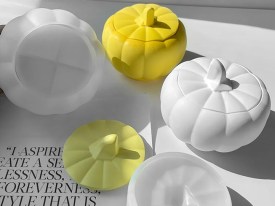 Molde silicona alhajero calabaza